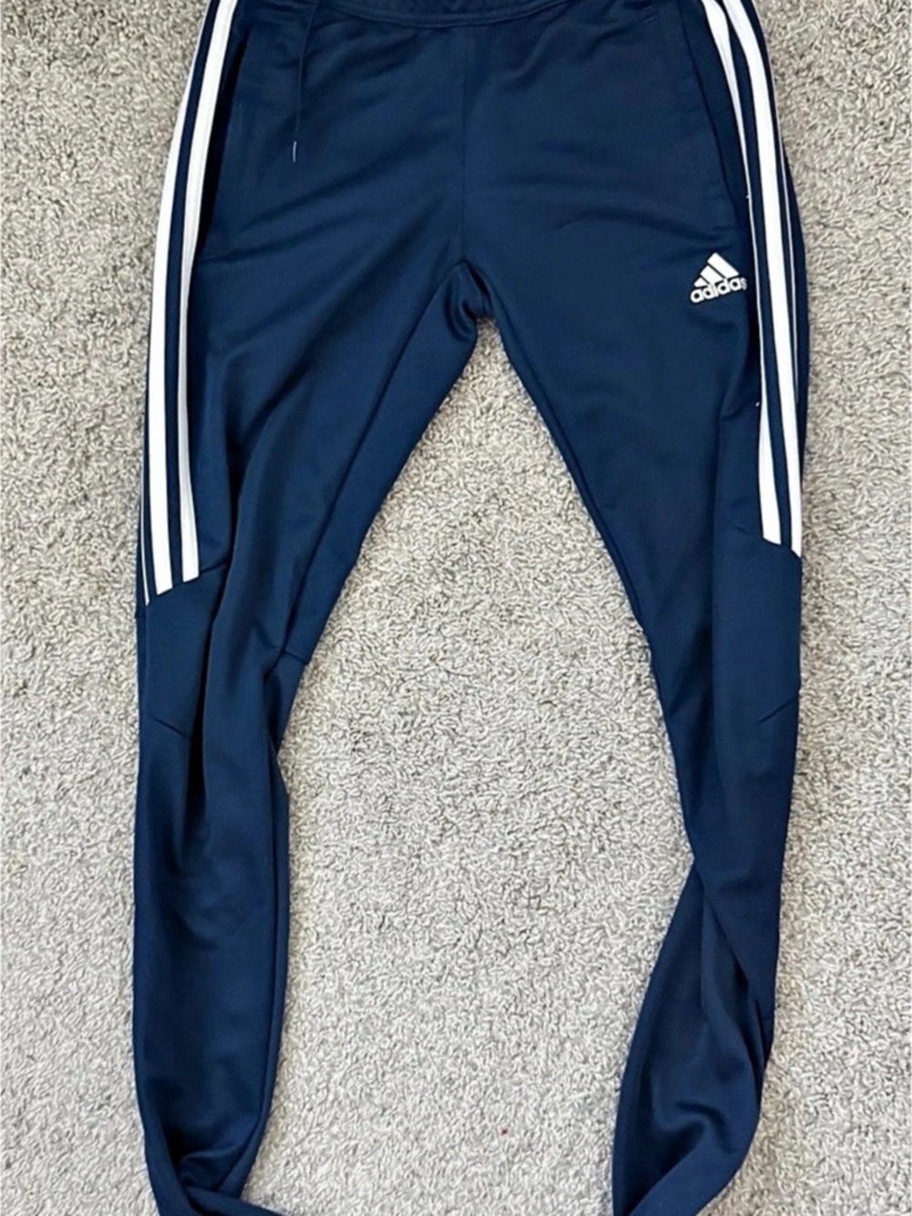 adidas Tiro Training Pants Men's Blue & White Track Pants Like New